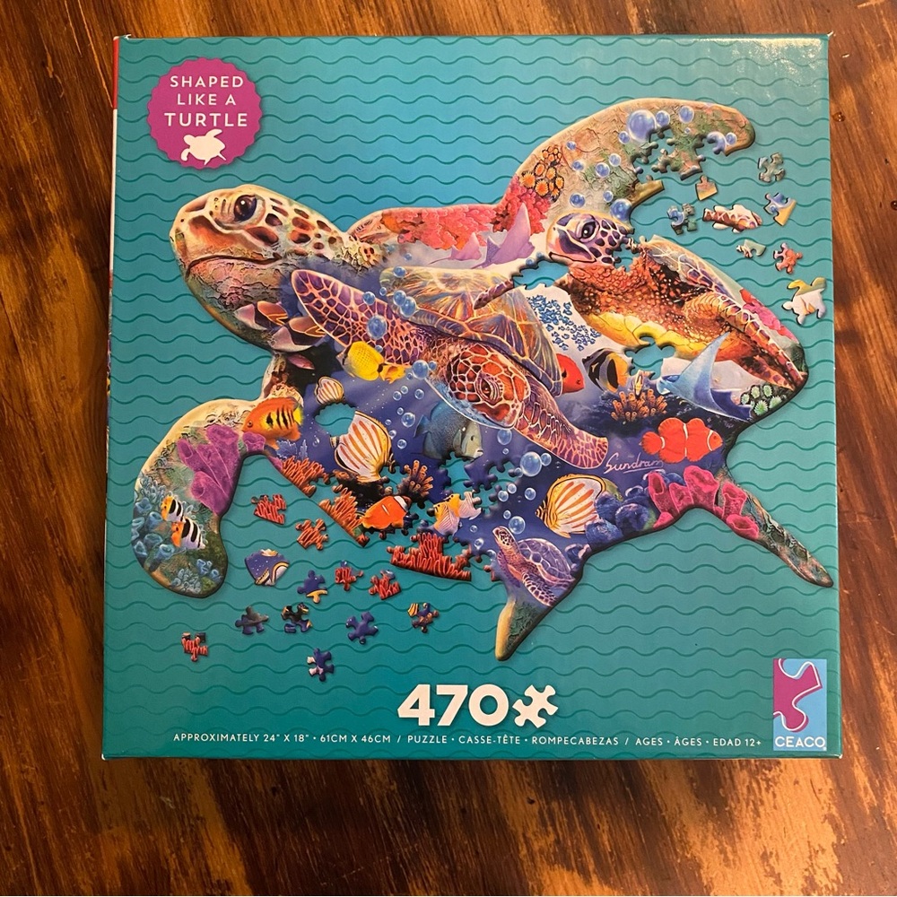 Vibrant Turtle-Shaped Puzzle